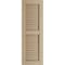 Ekena Millwork Rustic Two Equal Louver Knotty Pine Faux Wood Shutters (Per Pair), Primed Tan, 12"W x 52"H SHULV12X52KPPR - alternate 7